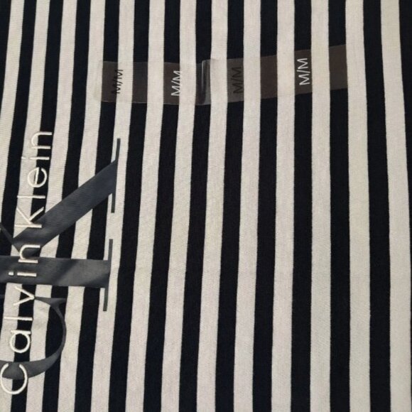 Calvin Klein Monogram Men's Stripe Relaxed T-shirt Size Medium - Picture 4 of 11
